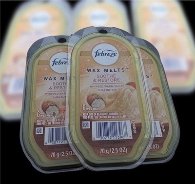 Febreze Wax Melts Soothe & Restore Whipped Warm Sugar & Shea Butter