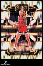 2024 Panini Select WNBA #17 Shakira Austin Prizms Silver Flash Mystics