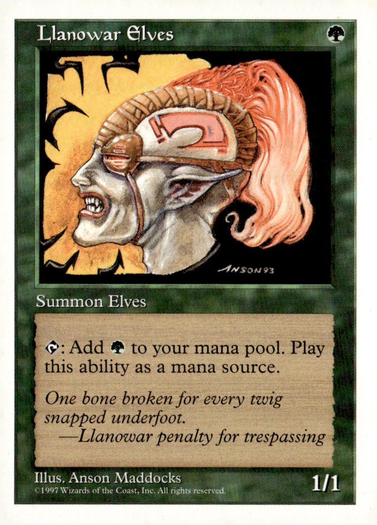 Fifth Edition Llanowar Elves