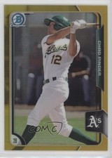 2015 Bowman Chrome Prospects Gold Refractor 32/50 Chad Pinder #BCP110 i5q