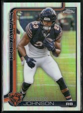 2025 Topps Chrome Refractor 55 Roschon Johnson Chicago Bears