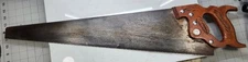Classic EUC Henry Disston & Sons D-15 Victory Handsaw 26" 5.5 Teeth/Inch Etched
