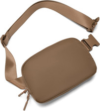 Belt Bag Fanny Pack Crossbody Bags for Women Two-Way Zip Closure Fashion Waist P