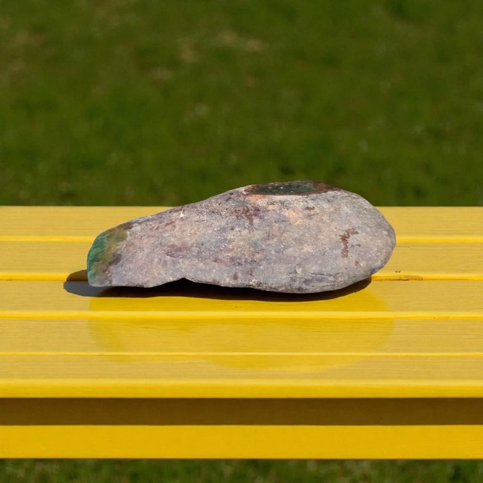 Nice Natural Rough Green Nephrite Jade 4.6 lb - Image 4 of 4