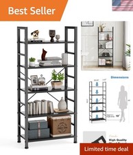 Versatile Freestanding 5-Tier Bookshelf - Durable Organizer for Home  Office