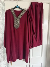 Maroon 2 Piece Co Ord Set