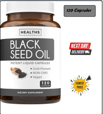 Ethiopian Black Seed Oil Softgels 4.64 Thymoquinone  Non-Gmo, Gluten-Free,120