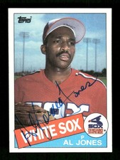 1985 Topps 437 Al Jones  signed auto autograph blue sharpie, centered , rare  AS