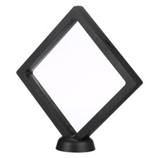 3D Floating Display Case, Coin Display Holder Case Black, 5.5x5.5