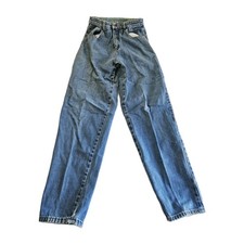 Vtg PS Gitano Jeans Tapered Womens Size 16 Inseam 32 Blue High Waisted 80s Style