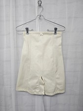 Vintage Crown-ette Cream Shaping Shorts Girdle Bodycon Stretch S