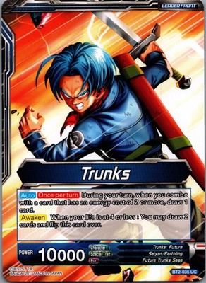 Trunks // Trunks, Hope for the Future Uncommon Union Force BT2-035 NM