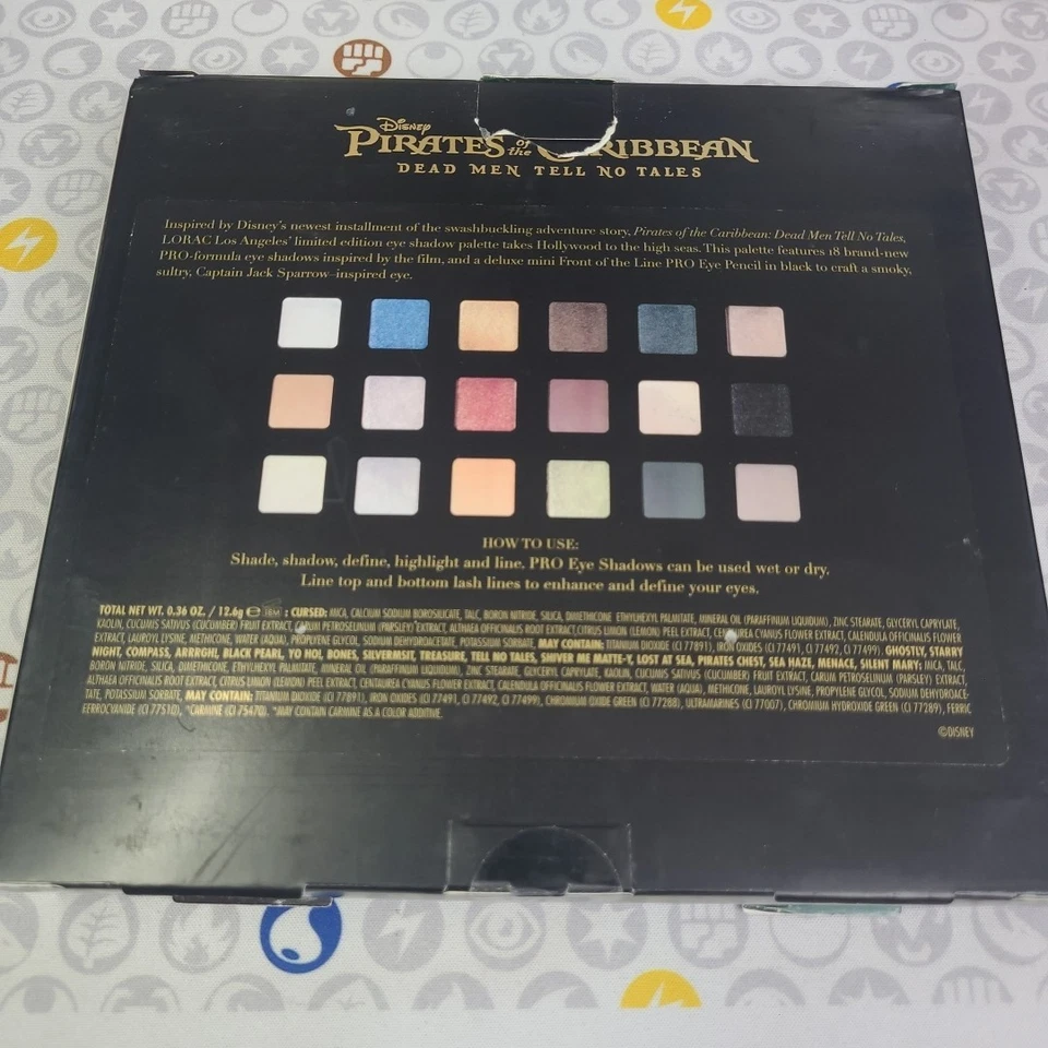 Lorac Disney Pirates Of The Caribbean Limited Edition EyeShadow Palette - NEW! - Image 3 of 4