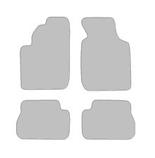 Fußmatten passend für Kia Rio I Typ DC (Baujahr 2000 - 2005), Hit anthrazit