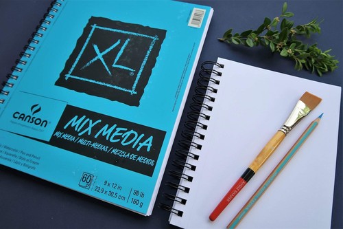 Canson XL Series Mixed Media Pad, Side Wire, 9x12 inches, 60 Sheets – Heavywe... - Picture 6 of 6