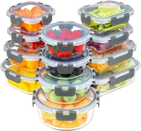 Vorratsdosen Glas Mit Deckel 12Er Set (12 - Pack) - 24