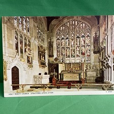 Holy Trinity Church Interior, Stratford-upon-Avon, Shakespeare, England Postcard