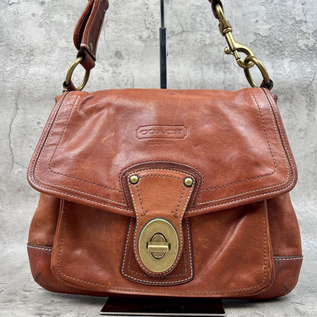 バッグ Coach Legacy Turnlock Shoulder Bag 65th COACH Signature Legacy 65th Turnlock Shoulder Bag Handbag