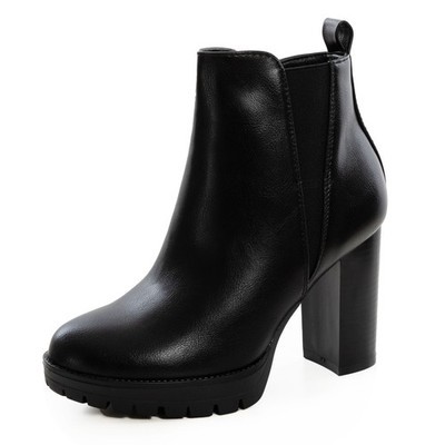 Stiefeletten Frau Ankle Absatz Largo Plateau Chelsea TooCool AX18686-11