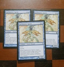 Mtg x3 Spellstutter Sprite X3 MP/LP Lorwyn Magic Cards Faeries Pauper