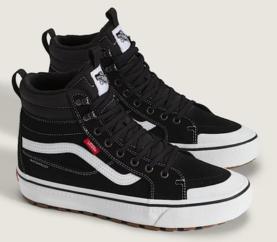 Vans Sk8-Hi Waterproof Insulated Shoe Black/White Cushioned Mens Winter Boots
