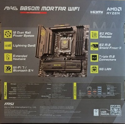 MSI MAG B850M MORTAR WIFI Motherboard