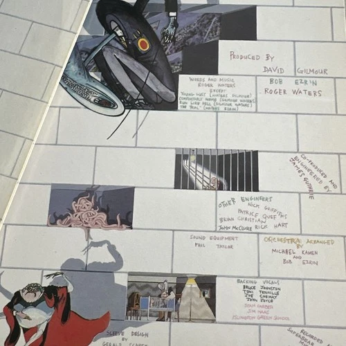 Pink Floyd The Wall UK 1979 1st issue Vinyl gfold sleeve ,no Mason/Wright, ex!