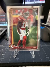 2025 Topps Chrome Football Jalen Royals Rookie Card #197 Chiefs