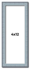 Panoramic Textured Blue Picture Frame - UV Acrylic, Backing, Hanging Hardware