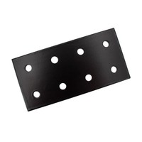 Montageplatte 2040-8 FüR Aluminiumprofile Schwarz
