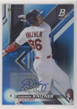 2019 Bowman Platinum Wal-Mart Top Prospects Blue Foil Andrew Knizner Auto x7n