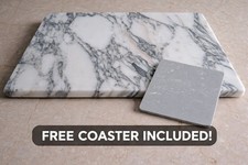 Marble Chopping Board Beautiful Callacata Arabescato Stone  Worktops Saver