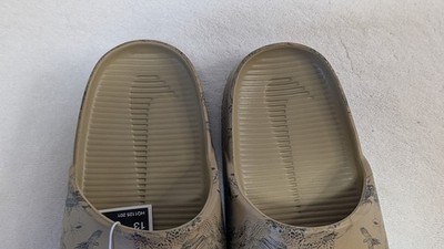 Nike Calm Slide Print Parachute Beige Brown, Anthracite  display picture 1