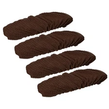 4pcs Office Chair Arm Cover Armrest Covers Stretchable Pads Brown