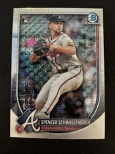 Spencer Schwellenbach 2025 Bowman Chrome Mega Refractor Rookie Braves #78