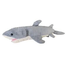 Great White Shark Plush Stuffed Animal Grey White Ocean Toy 18"