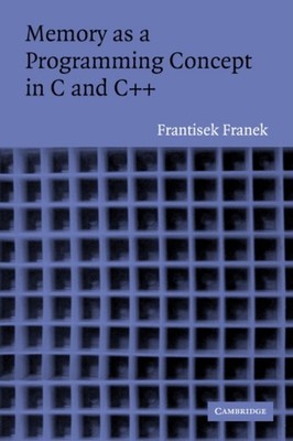 Franek - Memory as a Programming Concept in C and C - paperback or s - G555z