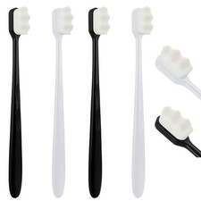 Ouligay 4Pcs Soft Bristle Toothbrush With 20000 Micro Nano Bristles - Extra S...