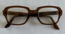 USS Military Eyeglasses Brown 4 1/2 - 5 3/4 Frames Only 50-22 BCG