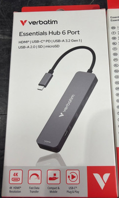 Verbatim Essentials USB-C Hub 32156    ️     BRAND NEW!!! SEALED!!!