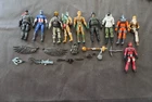LOT OF 10 MODERN HASBRO GI JOE COBRA FIGURES w/ CAPTAIN AMERICA & PARTS spirit