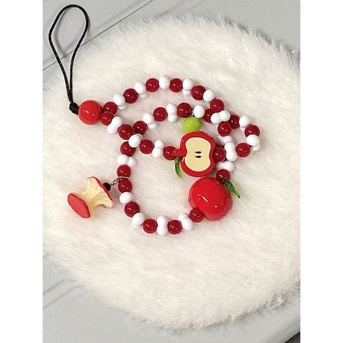 Cute Kawaii Charms Pendant White Red Mobile Phone Strap Gift - Photo 4/6