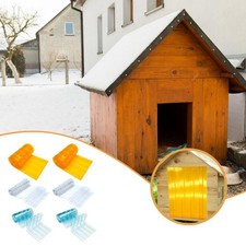 PVC Door Curtain Winter Easy to Cut and Install Clear Croppable Length 5ft