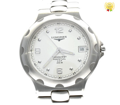 [NEUWERTIG] LONGINES L1.636.4 Conquest Perpetual V.H.P 200m Quarz Datum...