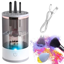 Electric Makeup Brush Cleaner, Abnaok Makeup Brush Cleaner Machine with Brush Cl