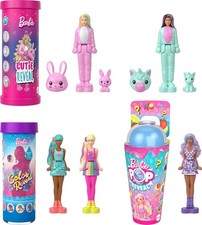 Mini BarbieReveal Puppen-Set, 5 St&uuml;ck: Color/Cutie/Pop Reveal