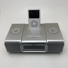 iHome iH9 Clock Radio Stereo Speaker System with iPod iPhone Dock Untested