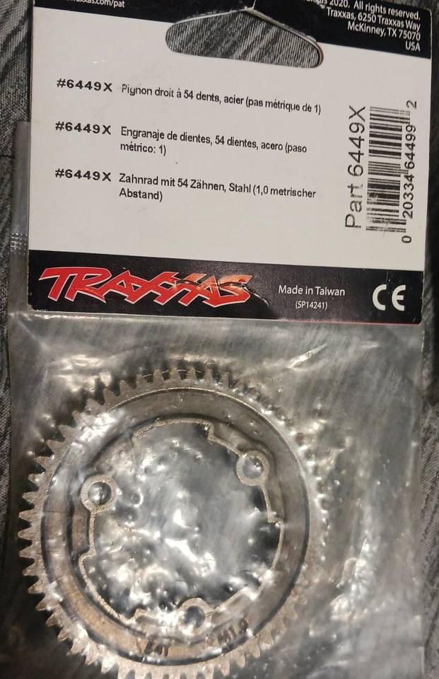 Traxxas  XMAXX X01 Maxx 54T  54 tooth Metal Spur Gear - Image 2 of 2