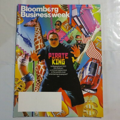 Bloomberg Businessweek 2012 February Pirate King Kim Dotcom Megaupload CEO RT