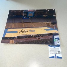 JOHN WOODEN signed autographed 11X14 UCLA HOF COACH BECKETT BAS COA BB35538